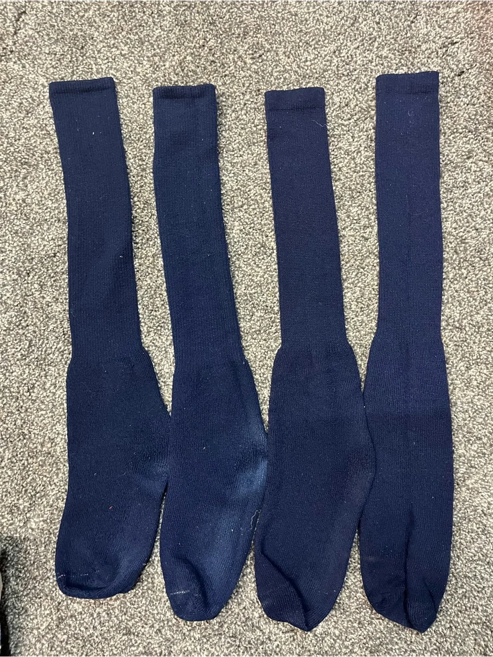Kids Athletic Knee-High Socks - White, Black, Purple, Navy